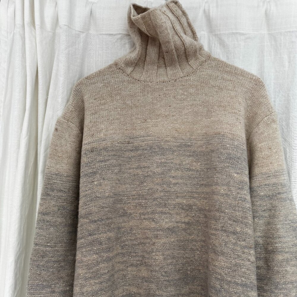 Turtleneck sweater by Todd Snyder and Inis Maein